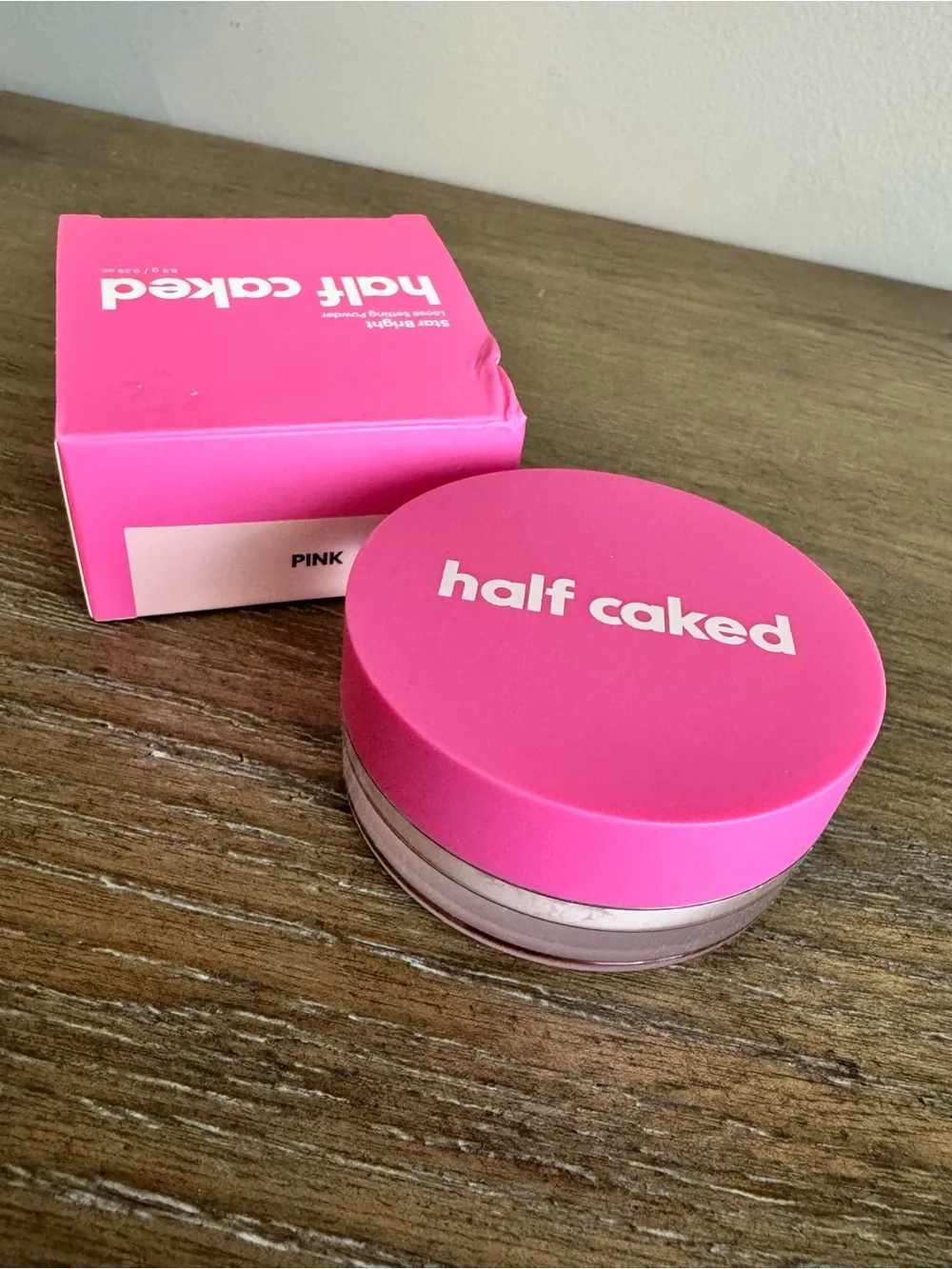 half caked Loose Setting Powder - Pink Matte Finish